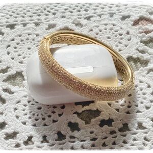 Pave Crystal Bangle Bracelet